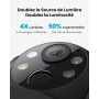 ieGeek 2K Camera Surveillance WiFi Exterieure sans Fil avec Panneau Solaire | 360° PTZ Détection PIR/IA, 15M Nocturne Couleur, R