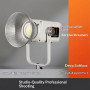 Lampe de studio LED COB 600 W bicolore 2700 K-6500 K à intensité variable avec écran OLED DMX512 10 modes de scène CRI élevé pou