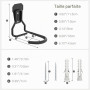 Housolution Lot de 2 Crochets Vélo, Supports de Cintre de Vélo en Fer | Support Mural de Rangement pour Vélos Robuste en Forme d