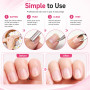 luxwo 3 Pcs Pinces à Cuticules, Coupe-cuticules avec Poussoir (rose) | Coupe Cuticule Ongle en Acier Inoxydable, avec Repousse-c