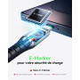 INIU 100W Cable USB C vers USB C, [1m+1m] PD 3.0 Câble Type C Charge Rapide | Nylon Tressé, Charge Rapide pour MacBook Neo, iPho