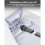CERRXIAN Lot de 2 adaptateurs d'alimentation USB C vers DC 5,5 mm x 2,1 mm pour Starlink Mini, PD100W USB C Femelle vers connect