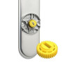 Sintrix Fab Roue dentée de rechange - Version renforcée - Compatible avec Nuki Smart Lock Ultra - Roue de rechange jaune - Acces