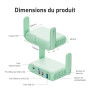 GL.iNet GL-MT3600BE Beryl 7 Routeur Wi-FI 7 Voyage Bi-Bande | Wi-Fi 7 bi-bande 688+2882 Mbps, deux ports 2.5G, USB 3.0, WireGuar