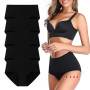 Lohhbve Lot de 5 Culottes menstruelles imperméables Taille Moyenne Haute pour Femmes Culottes Post - Partum