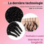 50g/1Pack Miracle Knots Crochet Human Hair (16Pouces, Burmese Curly) | Pre-Separated Invisible Feather Crochet Hair Extensions f