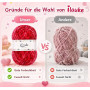 20x30g Pelotes Fil Chenille Crochet, Laine chenille pour Tricot et Crochet | Kit Laine Crochet 20 Couleurs avec Accessoires (Cro