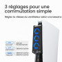 KIWIHOME Ventilateur pour PS5, Silencieux, Vitesse Automatique, USB 3.0 | Convient aux PS5 Disc/Digital sans Lignes de Division 
