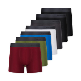 FM London Lot de 7 Boxers Respirants Homme sans Étiquette, Extensibles