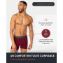 FM London Lot de 7 Boxers Respirants Homme sans Étiquette, Extensibles