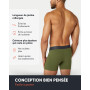 FM London Lot de 7 Boxers Respirants Homme sans Étiquette, Extensibles