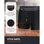 FM London Lot de 7 Boxers Respirants Homme sans Étiquette, Extensibles