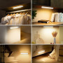 daphomeu 5 Pièce Lampe LED Rechargeable,20CM Jaune chaud Reglette led Cuisine, Lumiere Detecteur de Mouvement Interieur Sous Meu