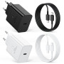 Chargeur USB C 45W, 2-Pack Prise USBC Chargeur Rapide et 2M Câbles pour Galaxy S26 S25 Ultra S24 S23 S22 S21 A57 A56 A55 A54 A37