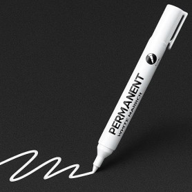 Marqueur blanc,marqueur blanc permanent,Imperméable et à séchage rapide | largeur de trait 2 mm, convient pour la pierre, le boi