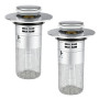 2PCS Bouchon de lavabo INOX de Bain Pop Up Universel, Bouchon Évier Salle de Bain avec Filtre Lavabo Salle de Bain, Bouchon Lava