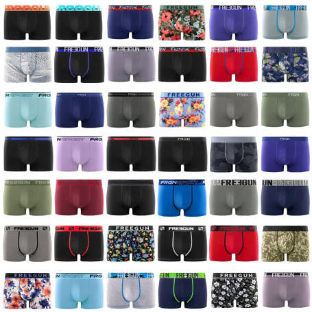 FREEGUN Pack Surprise Boxer Enfant Durable, Modèle Aléatoire, Maintien Anti-Glisse, Peaux-sensibles et Hypoallergénique (Lot de 