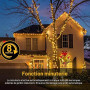 Litark Guirlande Lumineuse Solaire,10M 100 LEDs Guirlande Solaire Exterieur, 8 Modes, Etanche, Décoration pour Jardin, terrasse,