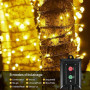 Litark Guirlande Lumineuse Solaire,10M 100 LEDs Guirlande Solaire Exterieur, 8 Modes, Etanche, Décoration pour Jardin, terrasse,