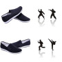 AioTio Chaussures Traditionnelles Chinoises Traditionnelles de Beijing Kung Fu Chaussures Tai Chi Semelle en Caoutchouc Unisexe
