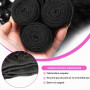 NICMISS Tissage Bouclé Naturel Kinky Curly Human Hair 18 20 22 Pouces 210g | 3 Bundles Tissage Bresilien Naturel Cheveux Humain 