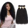 Tissage Bresilien Naturel Cheveux Humain Kinky Curly Bundles 16 18 20 Pouce | Tissage Bouclé Naturel Meches 100% Unprocessed Vir