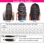 Tissage Cheveux Humains 16 18 20 Pouces 12A Water Wave Bundles Human Hair Cheveux Brésiliens Vierges 100% Non Traités Curly Bund