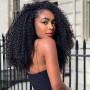 Tissage Naturel Cheveux Humain Afro Kinky Curly Human Hair 16 18 20 Pouces | Tissage Bouclé Naturel 4B 4C Meche Bresilienne Vier