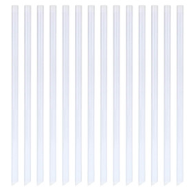 Xyedyaup 100 Pcs Transparente Pailles RéUtilisables 190 Mm × 6 Mm AdaptéEs Pour Les Cocktails Familles Jus Smoothies Thé Lait（Po