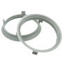 Felgenfactory - 4 Anneaux de centrage 70,1 x 66,6 mm - Gris - Compatible avec voitures particulières