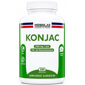 Konjac Pur : 3180 mg/j – 280 Gélules – 45Jours - Gestion des Portions | Haut Dosage testée : 95% de glucomannane – Objectif Silh