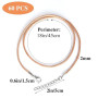 NEBURORA 60 Pcs Cordon Collier 2mm Ciré Cordon de Collier avec Fermoir 20 Pouces 6 Couleurs Collier Corde Corde en Coton Ciré Co