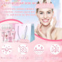 Sakura Ensemble de Soins de la Peau 18 Pièces,Kit Soins La Peau Hydratants | Avec nettoyant,Crème,Sérum,Sérum pour les yeux,Masq