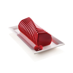 silikomart | Moule à gâteau en Silicone moderne CORALLO, antiadhésif, Lot de 1 Moule à gâteau, Design 3D, 245 x 90 mm, h 90 mm, 