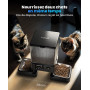 oneisall 5L Distributeur Croquettes Chat Automatique WiFi, 2 Bols INOX | 5G/2.4G WiFi Distributeur Automatique de Nourriture pou