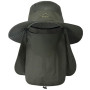 ehsbuy Chapeaux De Pêche pour Hommes Et Femmes Chapeau Randonnée Homme avec Couvre-Visage à Large Bord Chapeau De Soleil De Plag