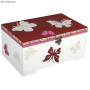 Rayher 62196000 coffret en bois avec insert 2 pièces 28 x 18 x 13 5 cm 6 compartiments, Multicolore, 2.85 x 1.89 x 1.37 cm