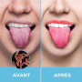 HOKIN Gratte langue pour adultes Gratte-langue acier inoxydable mauvaise haleine traitement 100% Métal Tongue Scraper Cleaner po