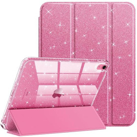 FINTIE Coque Pailletée pour iPad A16 11e Génération 11"/iPad 10e Gén 10.9" | Étui Scintillant avec Porte-Stylet, Housse Transpar
