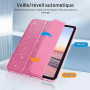 FINTIE Coque Pailletée pour iPad A16 11e Génération 11"/iPad 10e Gén 10.9" | Étui Scintillant avec Porte-Stylet, Housse Transpar