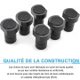 6 pièces Alliage d'Aluminium Presse Etabli pour Bench Dog Serre Joint Etabli pour Etabli Menuisier Bouchon de Positionnement de