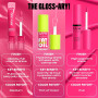 NYX Professional Makeup Jelly Job Gloss Haute Brillance Cherry Jelly 14 | Formule infusée peptides, Applicateur spatule silicone