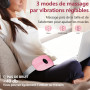 Ceinture Chauffante Regle Douloureuse, Coussin Chauffant Menstruel Portable | 3 Niveaux de Température 3 Modes de Massage pour S