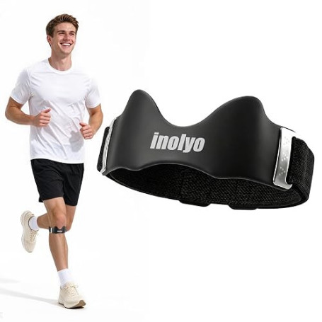 Inolyo Pour Genoux – Sangle Rotulienne Genouillère Réglable en Silicone | Maintien ciblé du tendon, taille unique 32–44 cm, tiss