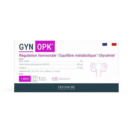 Densmore - GYN'OPK - SOPK, équilibre hormonal & glycémie - Boîte 1 mois | Régulation hormonale et Glycémie, Omega 3, Myo inosito