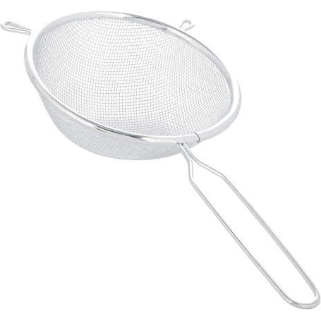 Chef Aid Passoire 18 cm en Acier Inoxydable Tamis Fin avec Poignée Pour Égoutter Pâtes Riz Laver Fruits et Légumes Passoire Cuis