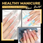 UNA GELLA Capsule Américaine Ongle Carré Extra Long 240 Pièces XXL Full Cover Pré-Buffées pour Gel Sans Courbe C 12 Tailles