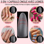 XIAOHEBAN 300 Pièces Capsule Americaine Ongle Amande - 15 tailles Capsules Ongles en Gel X Pose Americaine Ongle, Artificiel Fau