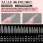 XIAOHEBAN 300 Pièces Capsule Americaine Ongle Amande - 15 tailles Capsules Ongles en Gel X Pose Americaine Ongle, Artificiel Fau
