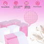 1000 Pièces Coton Lingette Ongles,Coton Ongles Gel Non Pelucheux Lingettes | Coton Ongles Ongles Degraissant Coton Vernis Rose/B